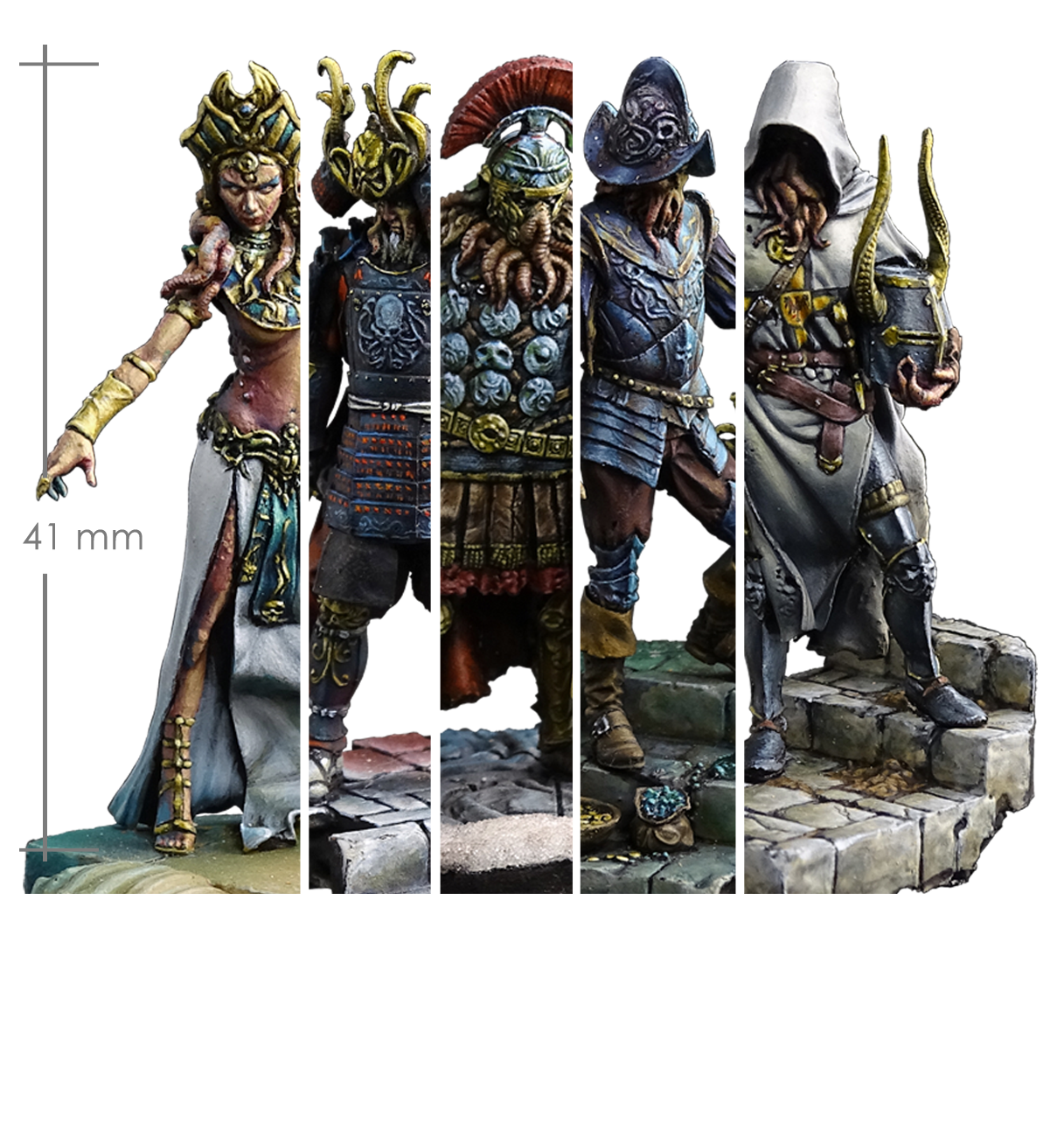 Cthulhu-38mm set_Michael Kontraros Collectibles